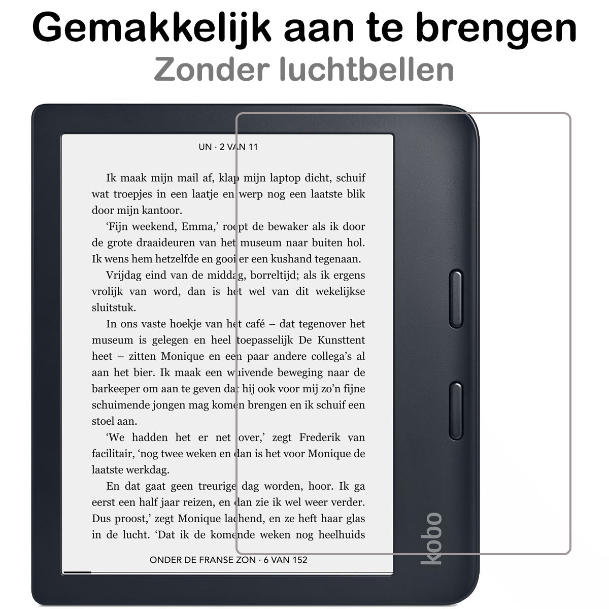 Kobo Libra 2 Screenprotector Tempered Glass