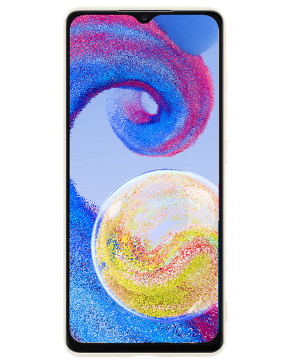 Samsung A04s Hoesje Siliconen Backcover Lichtgewicht - Wit