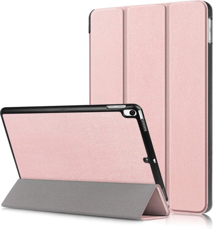 iPad Pro 10.5 (2017) Trifold Bookcase Hoes - Rosé goud