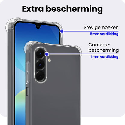 Samsung A26 Hoesje Shockproof Backcover Siliconen - Transparant