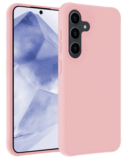 Samsung A55 Hoesje Siliconen Backcover Lichtgewicht - Lichtroze