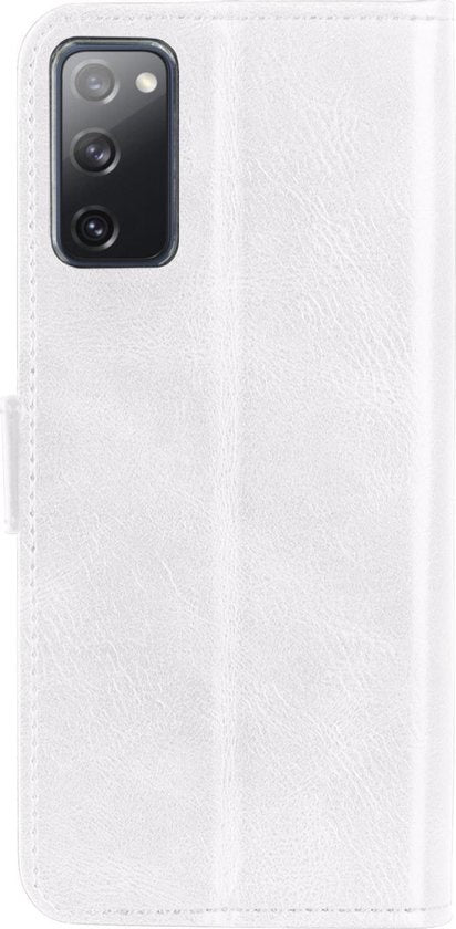 Samsung S20 FE Hoesje Book Case Kunstleer - Wit