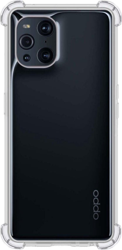OPPO Find X3 Pro Hoesje Shockproof Backcover Siliconen - Transparant