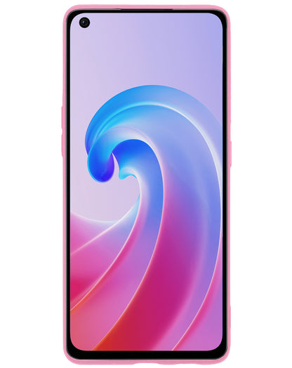 OPPO A76 Hoesje Siliconen Backcover Lichtgewicht - Lichtroze