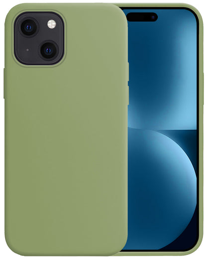 iPhone 15 Plus Hoesje Siliconen - Groen