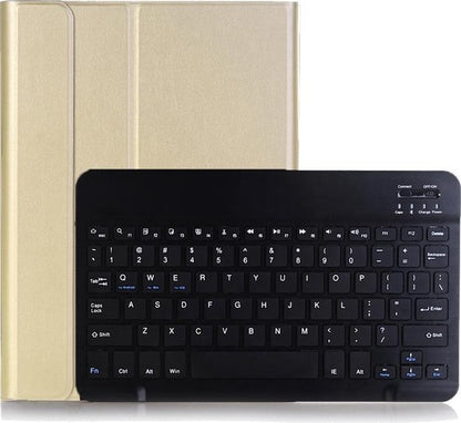 iPad 10.2 2019 Toetsenbord Hoes met Uitneembaar toetsenbord - Goud