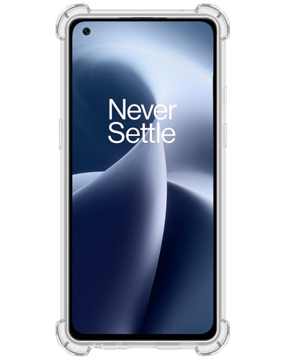 OnePlus Nord 2T Hoesje Shockproof Backcover Siliconen - Transparant