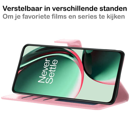 OnePlus Nord CE 3 Lite Hoesje Book Case Kunstleer - Lichtroze