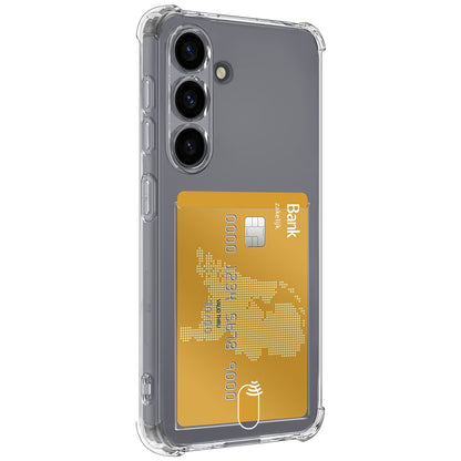 Samsung S26 Hoesje Kaarthouder Backcover Shockproof - Transparant