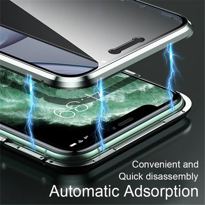 iPhone 8 Hoesje Magneet Hard Case Shockproof - Zilver