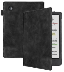 Kobo Clara BW Leren Bookcase Hoes - Zwart