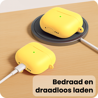 AirPods Pro 3 Hoesje Siliconen Krasbestendig - Geel