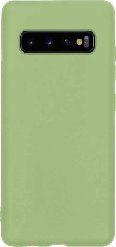 Samsung S10 Hoesje Siliconen - Groen