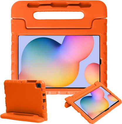 Samsung Galaxy Tab S6 Lite Hoesje Kids Cover Bumper - Oranje