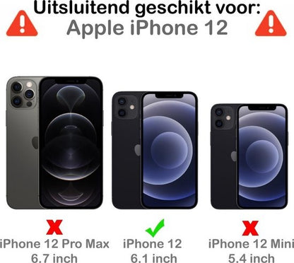 iPhone 12 Hoesje Geschikt voor Magsafe Backcover Shockproof - Transparant