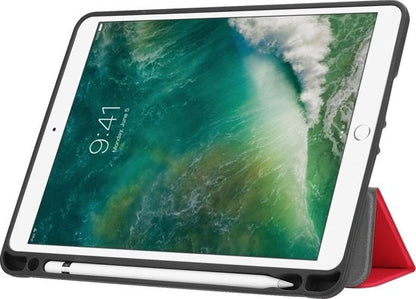 iPad Air 1 Trifold Bookcase Hoes - Rood