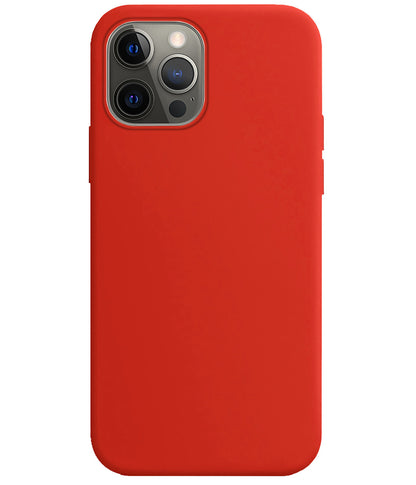 iPhone 14 Pro Max Hoesje Siliconen Backcover Lichtgewicht - Rood