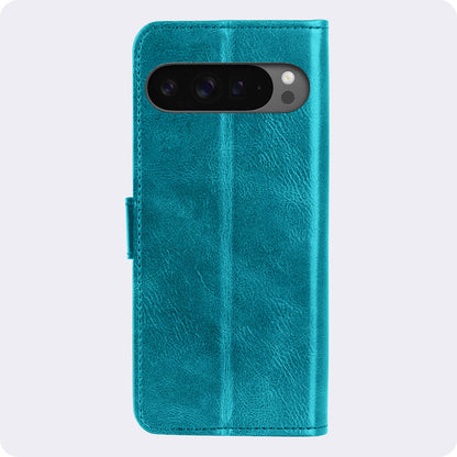 Google Pixel 10 Pro XL Hoesje Bookcase Cover met Kaarthouder - Turquoise