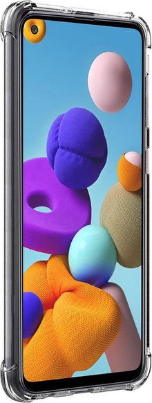 Samsung A21s Hoesje Shockproof Backcover Siliconen - Transparant