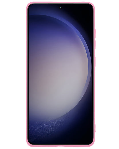 Samsung S23 Hoesje Siliconen Backcover Lichtgewicht - Roze
