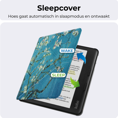 Kobo Libra Colour Trifold Bookcase Hoes - Bloesem