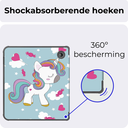 Kobo Libra Colour Bookcase Hoes Shockabsorberend - Eenhoorn
