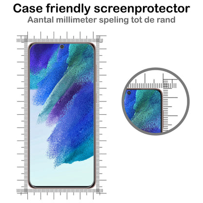 Samsung S21 FE Screenprotector Gehard Glas - Anti-kras