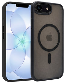 iPhone 17e Hoesje Geschikt voor Magsafe Backcover Shockproof - Zwart