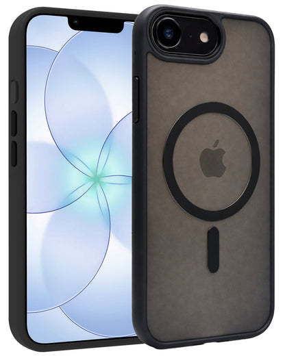 iPhone 17e Hoesje Geschikt voor Magsafe Backcover Shockproof - Zwart
