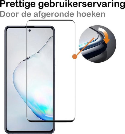 Samsung Galaxy Note 10 Lite Screenprotector Gehard Glas - Full Screen