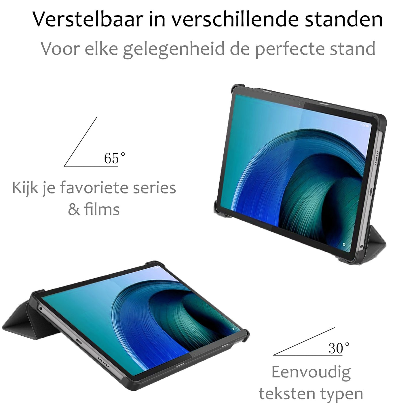 Lenovo Tab M10 5G Hoesje Book Case - Grijs