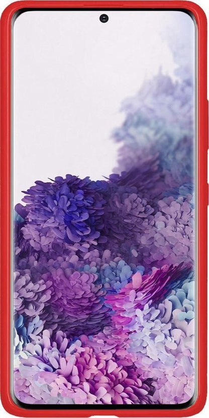 Samsung S20 Ultra Hoesje Siliconen Backcover Lichtgewicht - Rood