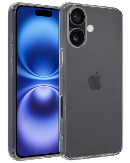 iPhone 16 Hoesje Siliconen Backcover Lichtgewicht - Transparant