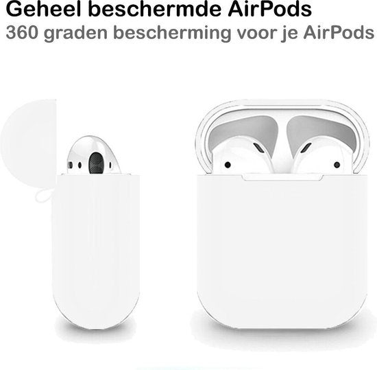 AirPods 1 Hoesje Ultra Dun Siliconen - Wit