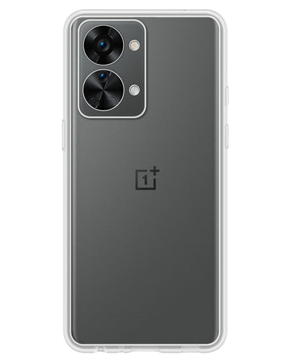 OnePlus Nord 2T Hoesje Siliconen Backcover Lichtgewicht - Transparant
