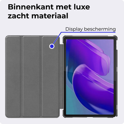 Lenovo Tab M11 Trifold Bookcase Hoes - Donkergroen