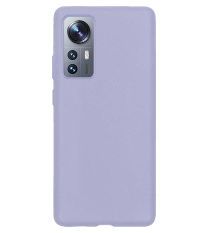 Xiaomi 12 Pro Hoesje Siliconen Backcover Lichtgewicht - Lila