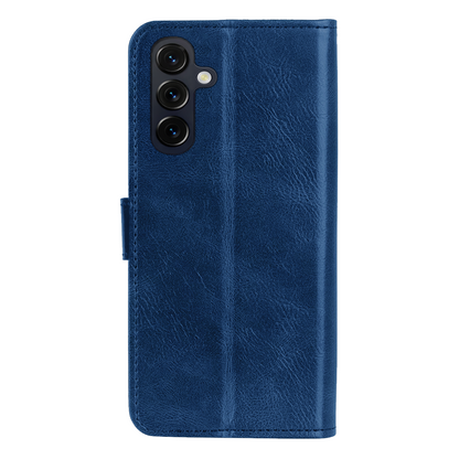 Samsung A27 Hoesje Bookcase Cover met Kaarthouder - Donkerblauw