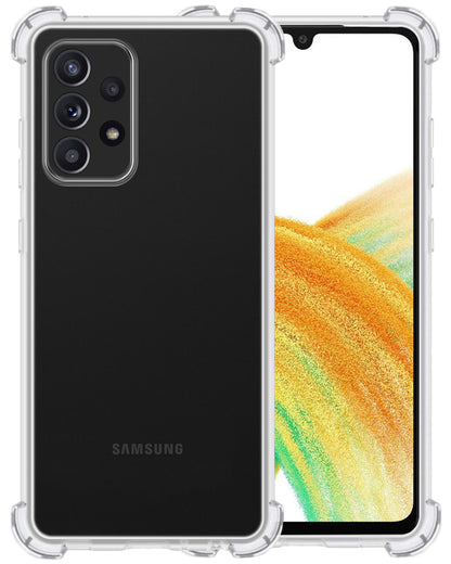Samsung A33 Hoesje Shockproof Backcover Siliconen - Transparant