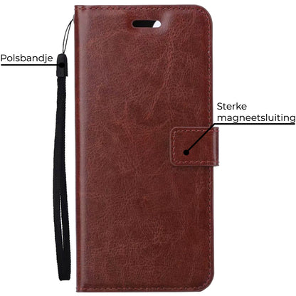 OnePlus Nord 3 Hoesje Bookcase Cover met Kaarthouder - Bruin