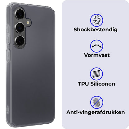 Samsung A35 Hoesje Siliconen Backcover Lichtgewicht - Transparant