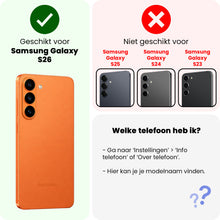 Samsung S26 Hoesje Siliconen Backcover Lichtgewicht - Geel