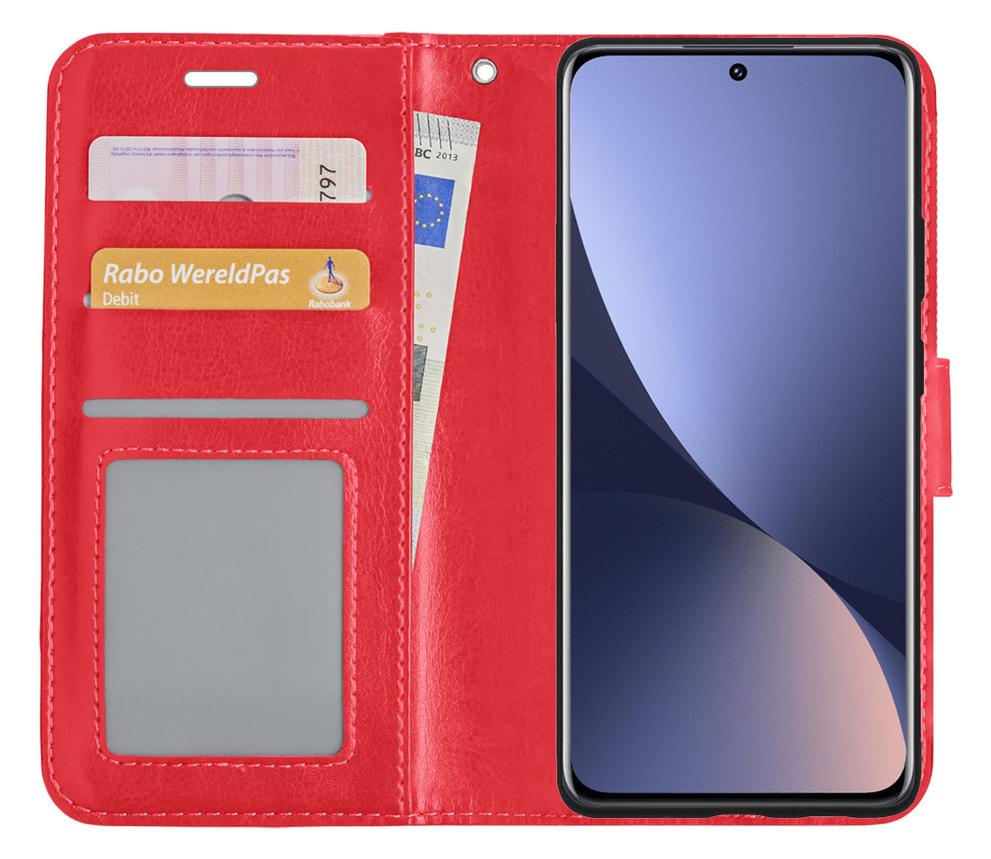 Xiaomi 12X Hoesje Book Case Kunstleer - Rood