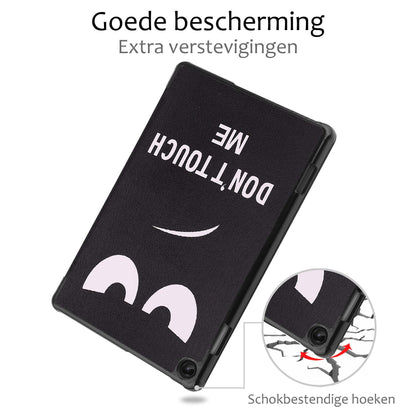 Lenovo Tab M10 (3rd gen) Trifold Bookcase Hoes - Don't Touch Me