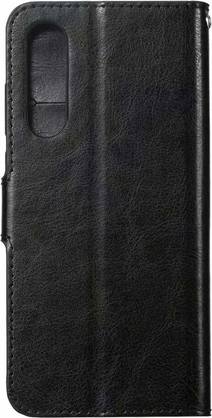 Samsung Galaxy A50 Hoesje Bookcase Cover met Kaarthouder - Zwart