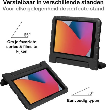 iPad 10.2 2019/2020 Kinderhoes Shockabsorberend Foam - Zwart