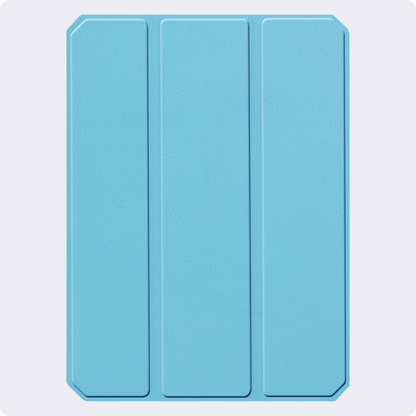 iPad Mini 7 Trifold Bookcase Hoes met Penhouder voor Apple Pen - Lichtblauw