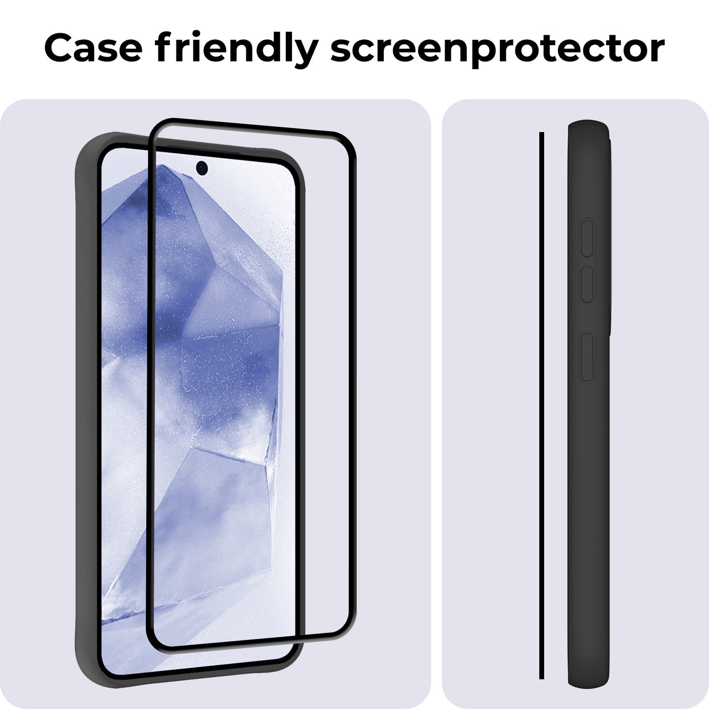 Samsung A55 Screenprotector Full Cover Tempered Glass