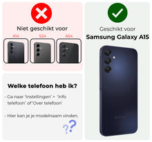 Samsung A15 Hoesje Siliconen Backcover Lichtgewicht - Transparant