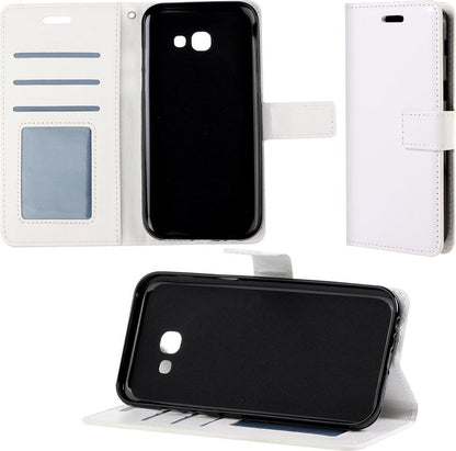 Samsung Galaxy A5 2017 Hoesje Bookcase Cover met Kaarthouder - Wit